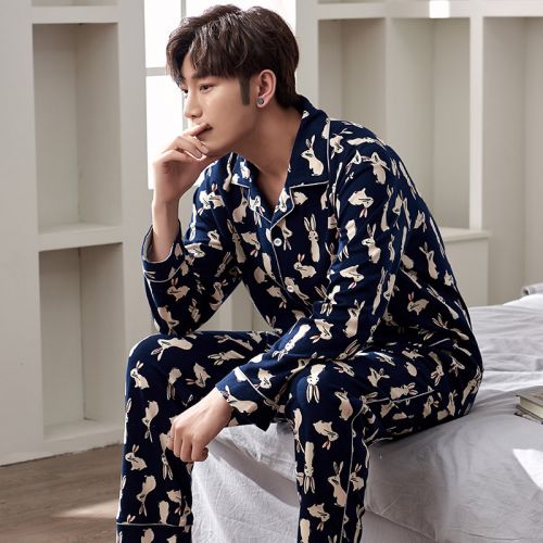 Pyjama pour homme en Coton à manches longues - Ref 3002762