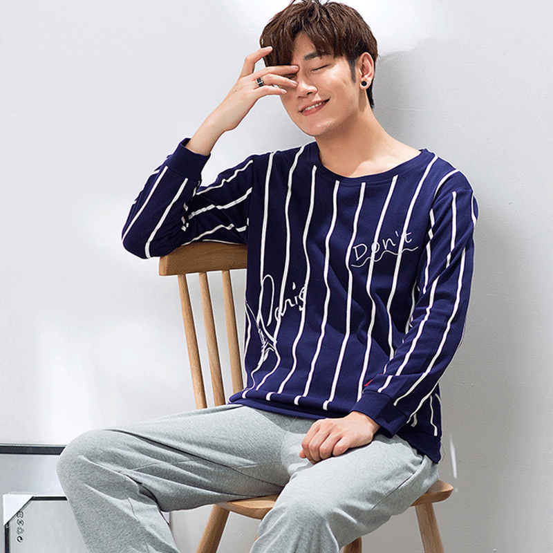 Pyjama pour homme en Coton à manches longues - Ref 3002766