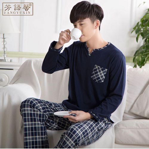 Pyjama pour homme en Coton à manches longues - Ref 3002802