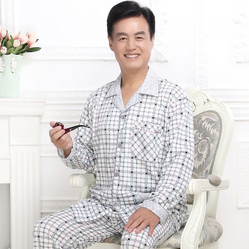 Pyjama pour homme en Coton à manches longues - Ref 3002803