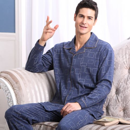 Pyjama pour homme en Coton à manches longues - Ref 3002835