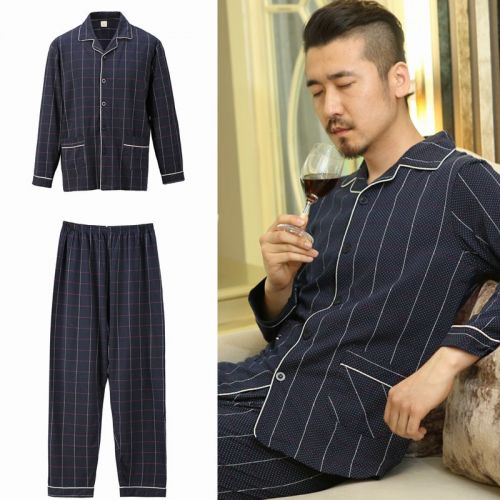 Pyjama pour homme en Coton à manches longues - Ref 3002867