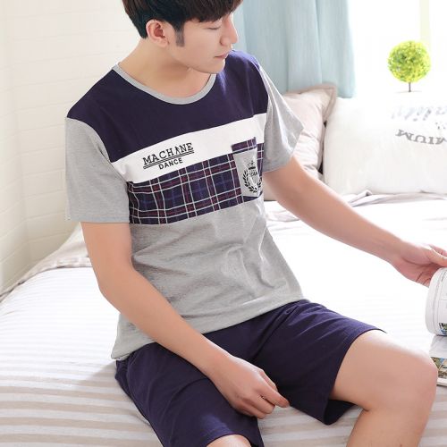 Pyjama pour homme en Coton à manche courte - Ref 3002901