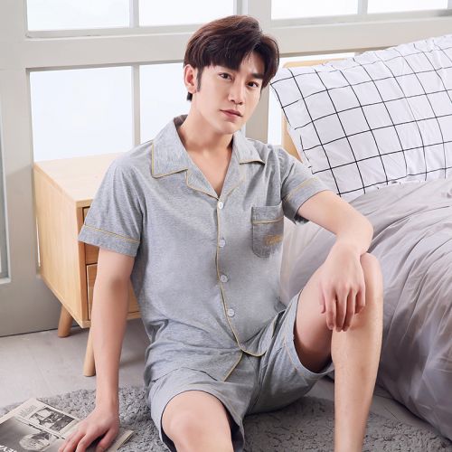 Pyjama pour homme en Coton à manche courte - Ref 3002905
