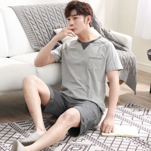 Pyjama pour homme en Coton à manche courte - Ref 3002916