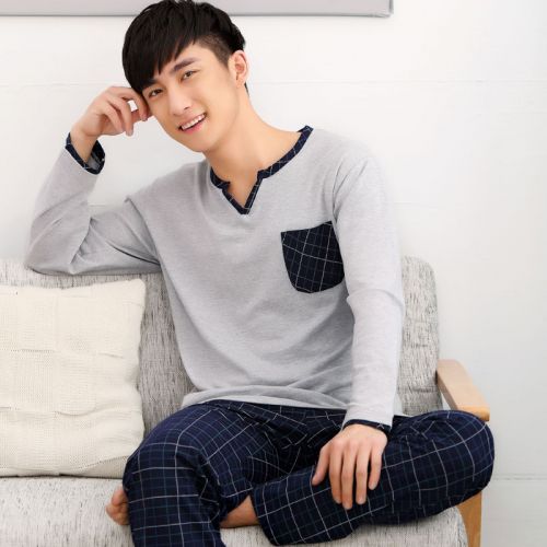 Pyjama pour homme en Coton à manches longues - Ref 3002923