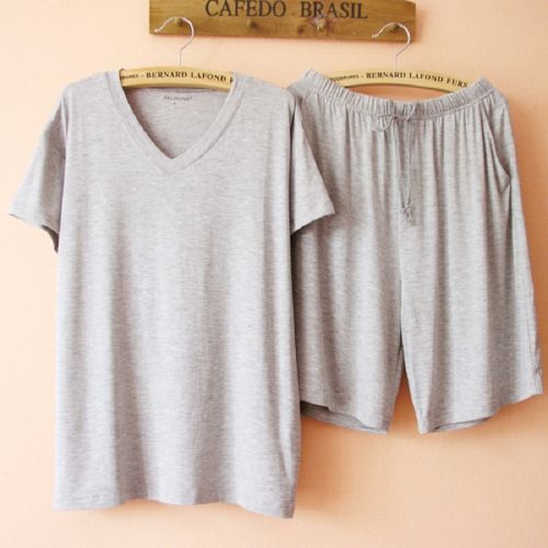 Pyjama pour homme en Fibre de charbon bambou à manche courte - Ref 3002928
