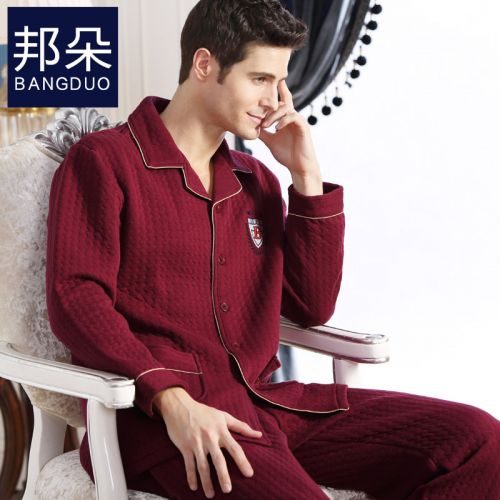 Pyjama pour homme en Coton à manches longues - Ref 3002982