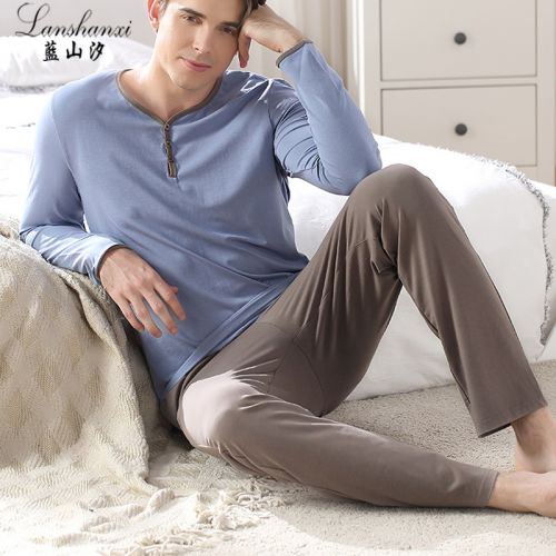 Pyjama pour homme en Coton à manches longues - Ref 3002993
