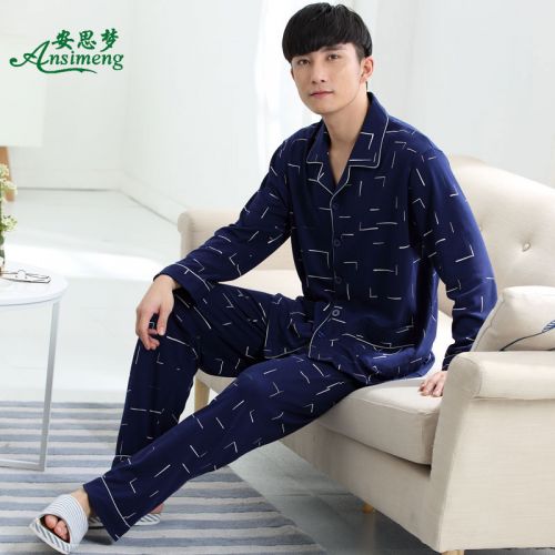 Pyjama pour homme en Coton à manches longues - Ref 3003029