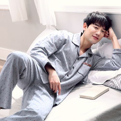 Pyjama pour homme en Coton à manches longues - Ref 3003091