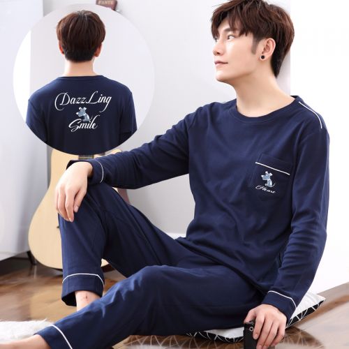 Pyjama pour homme en Coton à manches longues - Ref 3003095