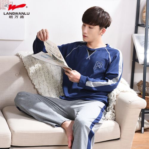 Pyjama pour homme en Coton à manches longues - Ref 3003110