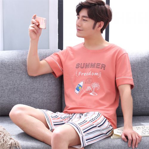 Pyjama pour homme en Coton à manche courte - Ref 3003143