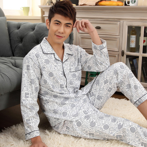 Pyjama pour homme en Coton à manches longues - Ref 3003155
