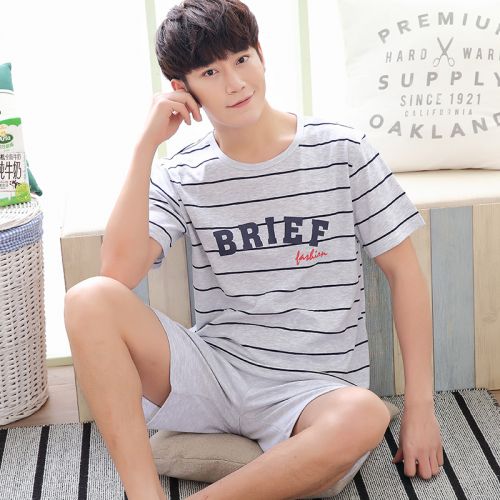 Pyjama pour homme en Coton à manche courte - Ref 3003156