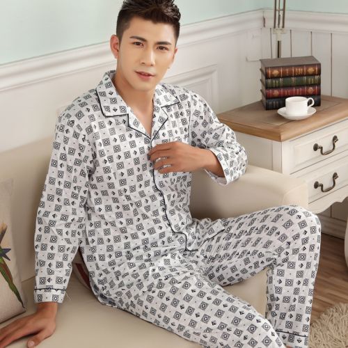 Pyjama pour homme en Coton à manches longues - Ref 3003217