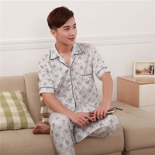 Pyjama pour homme en Coton à manche courte - Ref 3003239