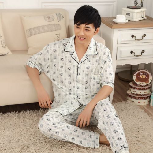 Pyjama pour homme en Coton à manche courte - Ref 3003307