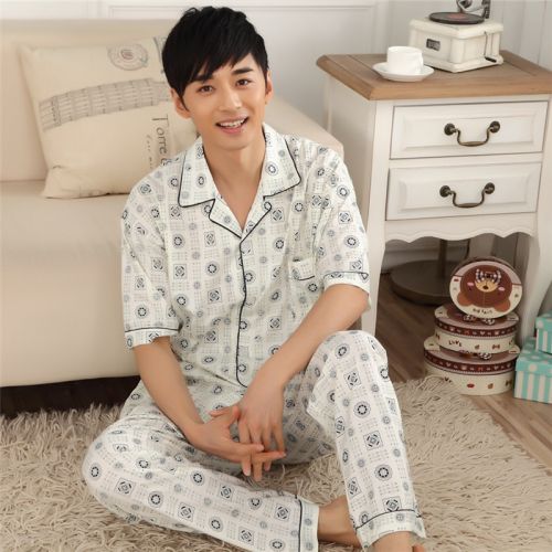 Pyjama pour homme en Coton à manche courte - Ref 3003362