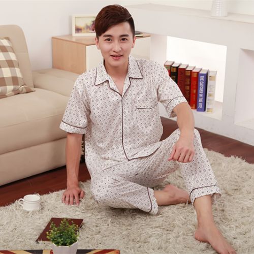 Pyjama pour homme en Coton à manche courte - Ref 3003365