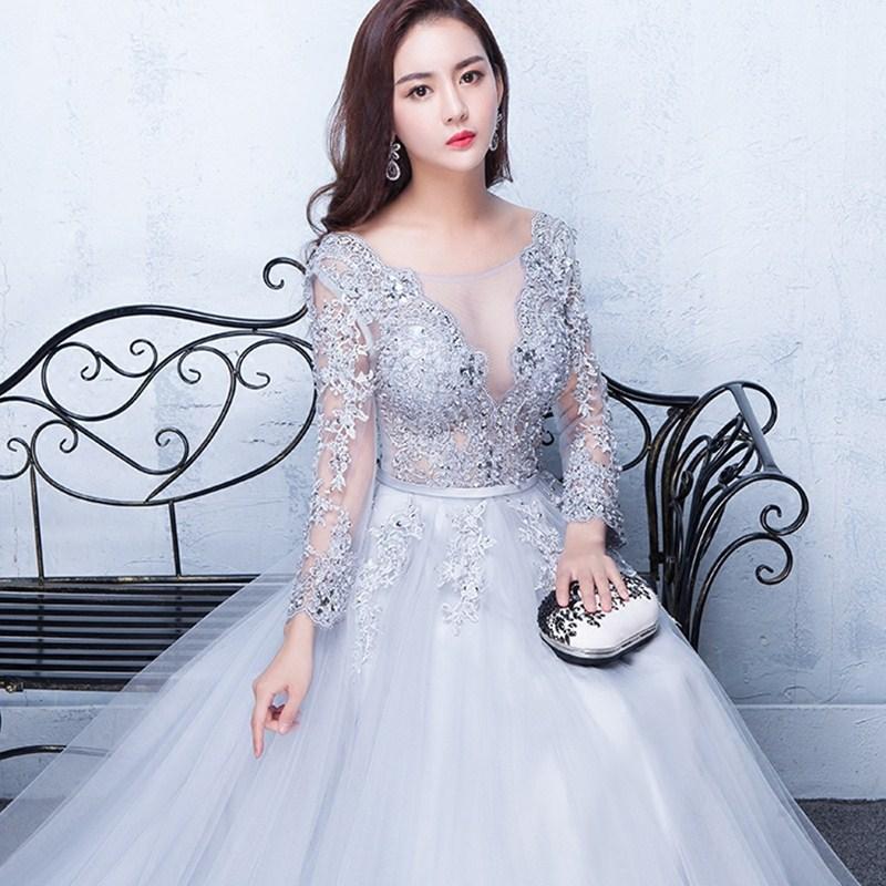 Robe de mariée À Grand Amour en Mélange fibres chimiques - Ref 3309097