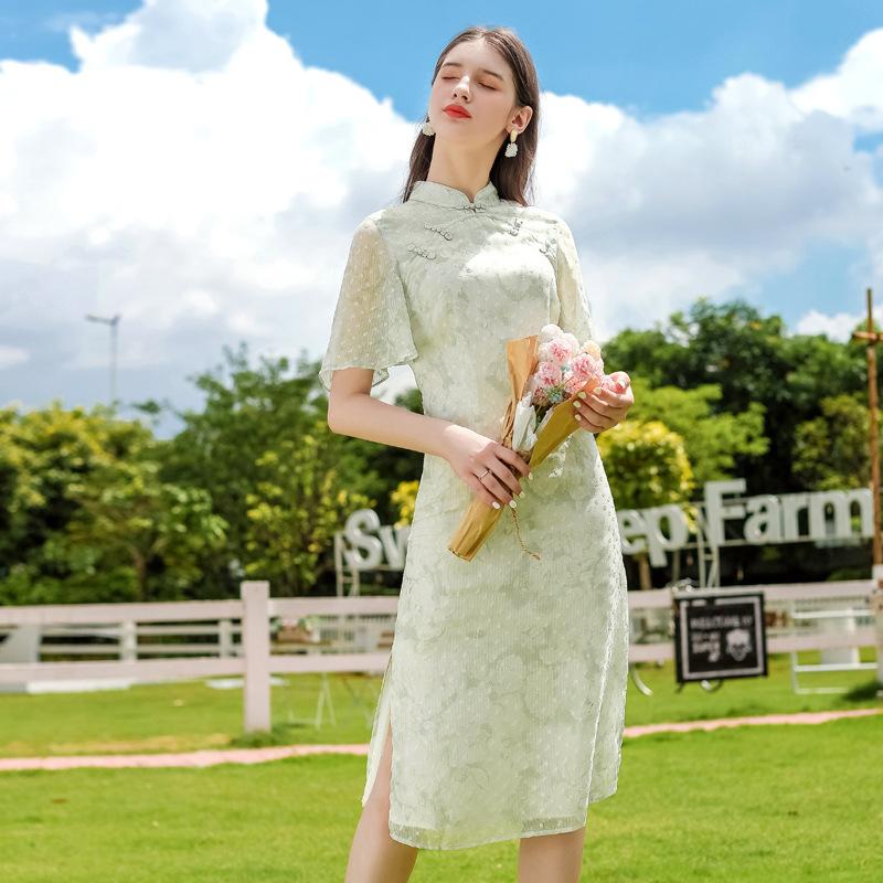 Robe de cérémonie en Mousseline de soie - Ref 3441850