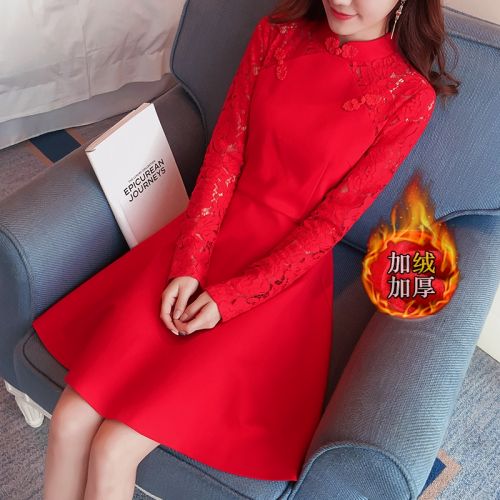 Robe de soirée conventionnel en Coton Drap romain - Ref 3210130