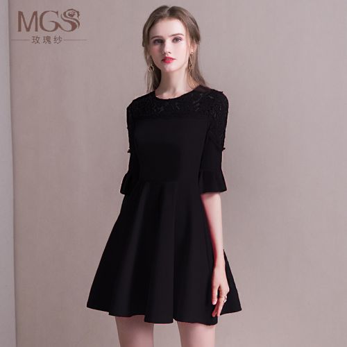 Robe de soirée manchon cloche - Ref 3210441