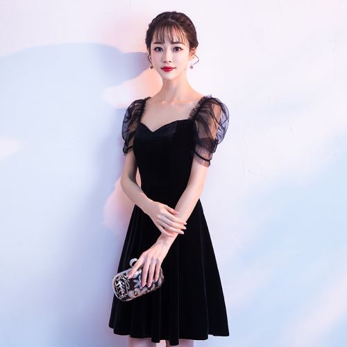 Robe de soirée manche bouffante - Ref 3210771
