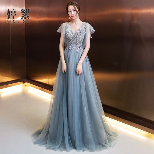 Robe de soirée TING manchon cloche - Ref 3210802