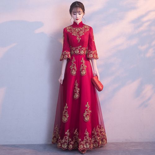 Robe de soirée SU SHANGMEI manchon cloche - Ref 3211044