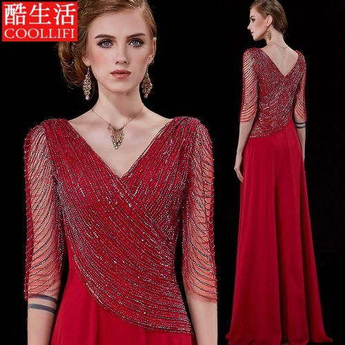 Robe de soirée COOL VIE manche a volants en Spandex - Ref 3211163