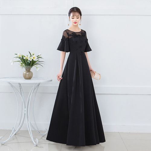 Robe de soirée DE LA DENTELLE manchon cloche - Ref 3211208