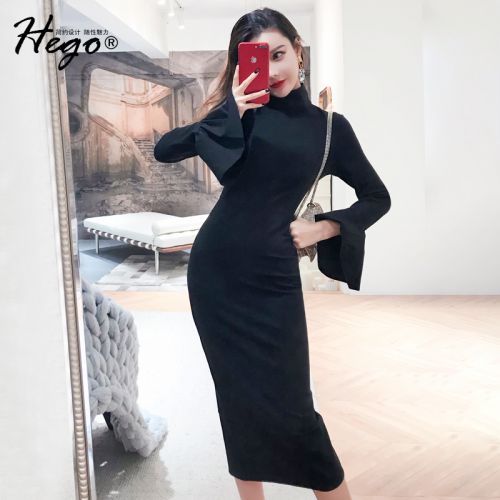 Robe de soirée HEGO en Coton - Ref 3211302
