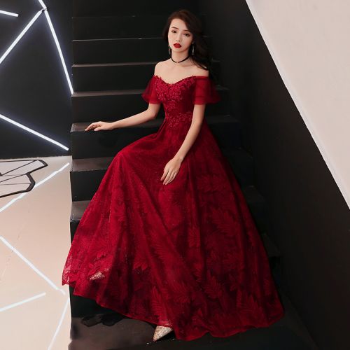 Robe de soirée HAN LUO manche bouffante en Spandex - Ref 3211460