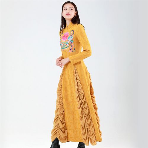 Robe de soirée en Coton et lin - Ref 3211574