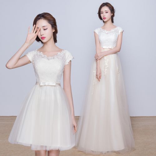 Robe de soirée conventionnel en Maille De la dentelle - Ref 3211640