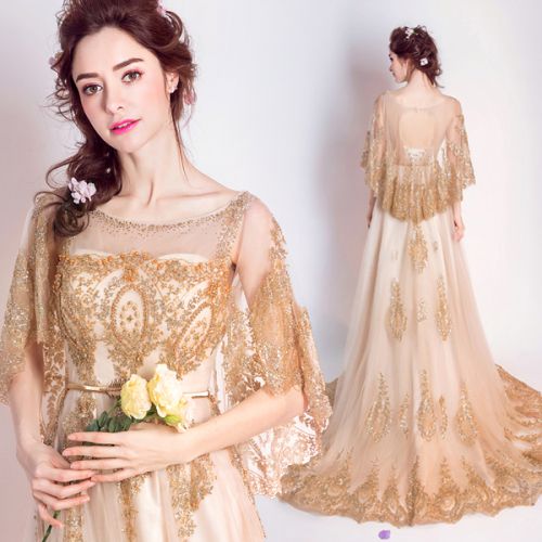 Robe de soirée manche volante en Maille - Ref 3211643