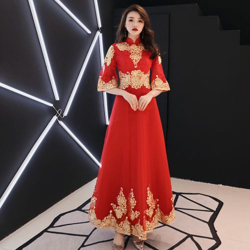 Robe de soirée LI YUN manchon cloche - Ref 3211653