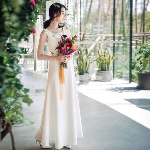 Robe de soirée en Satin importe italien - Ref 3211676