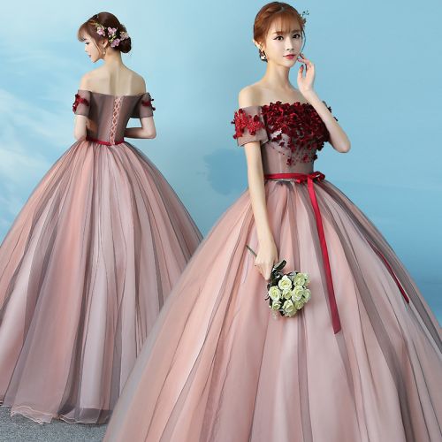 Robe de soirée manche princesse en Satin soie - Ref 3212010