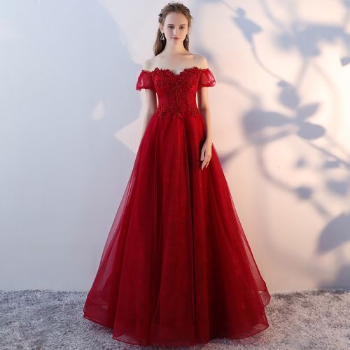 Robe de soirée manche bouffante - Ref 3213455