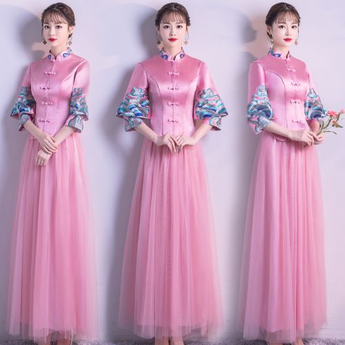 Robe du soir QINHE manchon de cloche - Ref 3210186