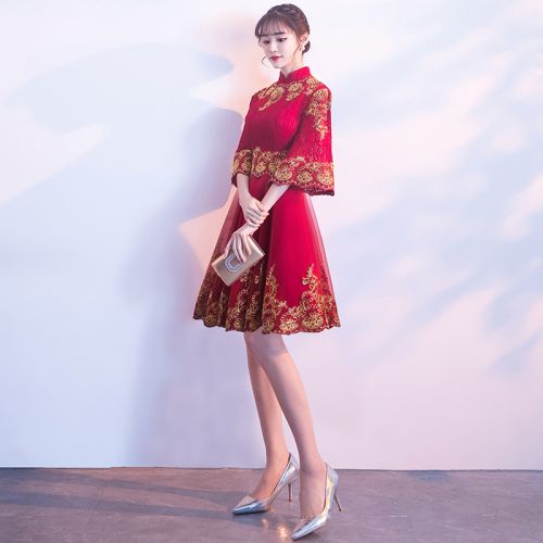 Robe du soir manchon de cloche - Ref 3210342