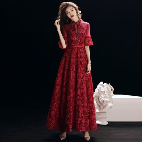 Robe du soir ROYAL SHANGPIN manchon de cloche - Ref 3210560