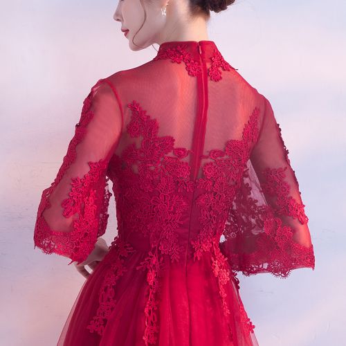 Robe du soir ISHIN manche a volants - Ref 3210616