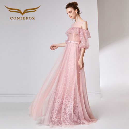 Robe du soir manche bouffante - Ref 3210836