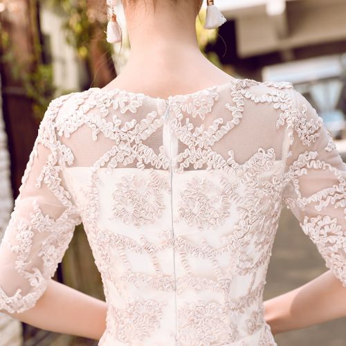 Robe du soir RAPPELANT manche de petale - Ref 3210846