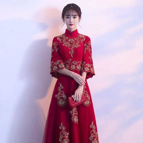 Robe du soir TANG LAIYI manchon de cloche - Ref 3211127